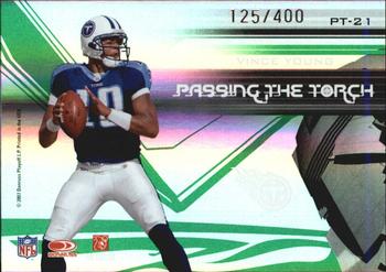 2007 Donruss Elite - Passing the Torch Green #PT-21 Steve McNair / Vince Young Back