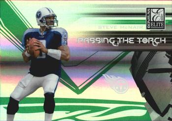 2007 Donruss Elite - Passing the Torch Green #PT-21 Steve McNair / Vince Young Front