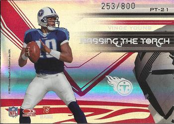 2007 Donruss Elite - Passing the Torch Red #PT-21 Steve McNair / Vince Young Back