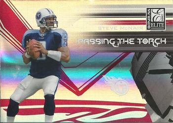 2007 Donruss Elite - Passing the Torch Red #PT-21 Steve McNair / Vince Young Front