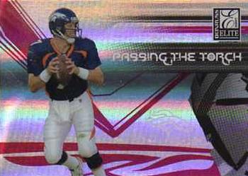 2007 Donruss Elite - Passing the Torch Red #PT-27 John Elway / Jay Cutler Front