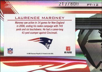 2007 Donruss Elite - Passing the Torch Red #PT-12 Laurence Maroney Back