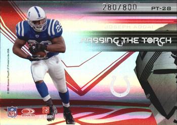 2007 Donruss Elite - Passing the Torch Red #PT-28 Eric Dickerson / Joseph Addai Back