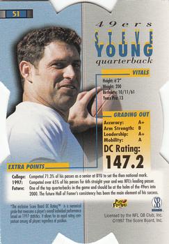 1998 Pro Line DC III - Retail #51 Steve Young Back