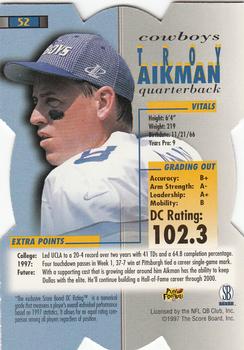 1998 Pro Line DC III - Retail #52 Troy Aikman Back
