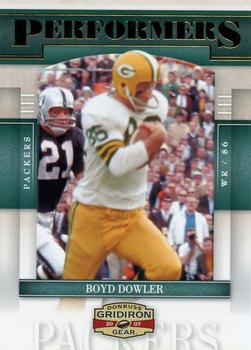 2007 Donruss Gridiron Gear - Performers Gold #P-8 Boyd Dowler Front