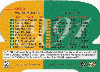 1998 Pro Line DC III - Decade Draft #DD3 Russell Maryland / Brett Favre Back
