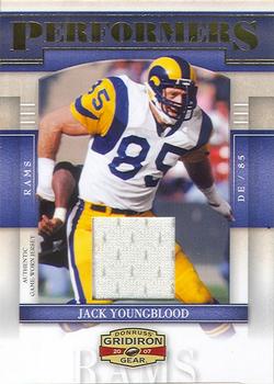 2007 Donruss Gridiron Gear - Performers Jerseys #P-20 Jack Youngblood Front