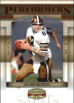 2007 Donruss Gridiron Gear - Performers Red #P-2 Archie Manning Front