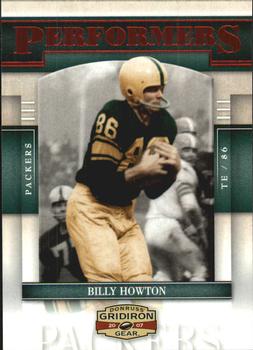 2007 Donruss Gridiron Gear - Performers Red #P-6 Billy Howton Front