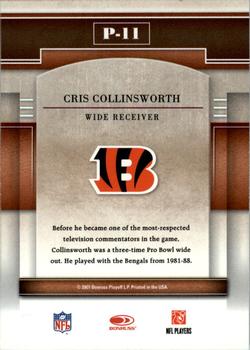2007 Donruss Gridiron Gear - Performers Red #P-11 Cris Collinsworth Back