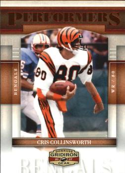 2007 Donruss Gridiron Gear - Performers Red #P-11 Cris Collinsworth Front