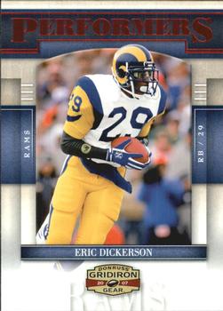 2007 Donruss Gridiron Gear - Performers Red #P-16 Eric Dickerson Front
