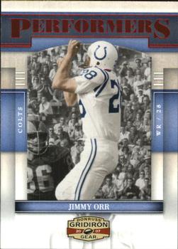 2007 Donruss Gridiron Gear - Performers Red #P-22 Jimmy Orr Front