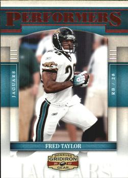 2007 Donruss Gridiron Gear - Performers Red #P-48 Fred Taylor Front