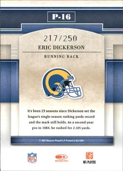 2007 Donruss Gridiron Gear - Performers Silver #P-16 Eric Dickerson Back