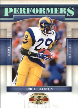 2007 Donruss Gridiron Gear - Performers Silver #P-16 Eric Dickerson Front