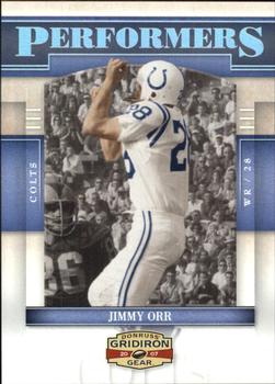 2007 Donruss Gridiron Gear - Performers Silver #P-22 Jimmy Orr Front