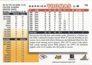 1998 Score #14 Derrick Thomas Back