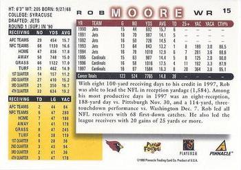 1998 Score #15 Rob Moore Back