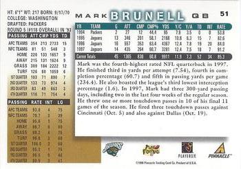 1998 Score #51 Mark Brunell Back