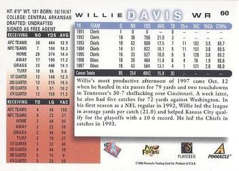 1998 Score #60 Willie Davis Back