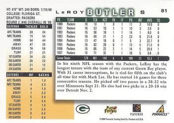 1998 Score #81 LeRoy Butler Back