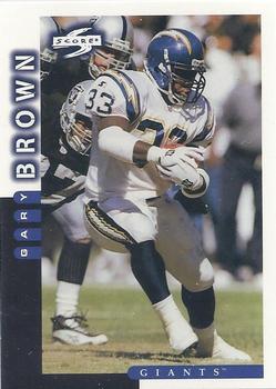 1998 Score #113 Gary Brown Front