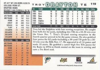 1998 Score #119 Troy Drayton Back