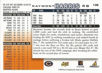 1998 Score #136 Raymont Harris Back