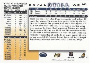 1998 Score #140 Bryan Still Back