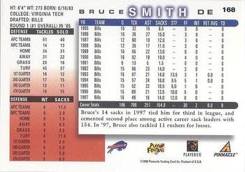 1998 Score #168 Bruce Smith Back