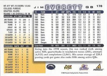 1998 Score #178 Jim Everett Back
