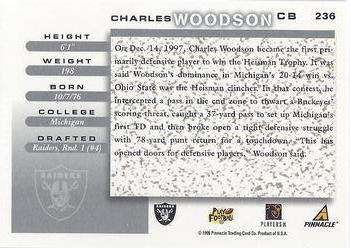 1998 Score #236 Charles Woodson Back