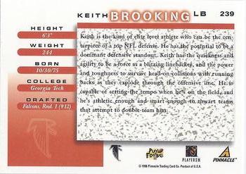 1998 Score #239 Keith Brooking Back