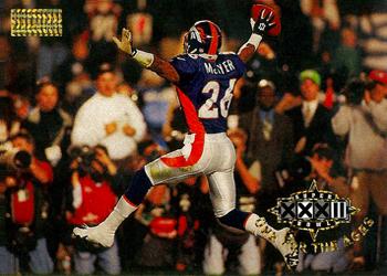 1998 SkyBox Premium #204 McKyer celebrates after recovering kick-off fumble Front