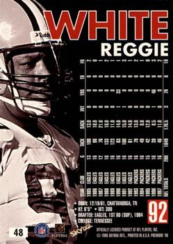 1998 SkyBox Premium #48 Reggie White Back