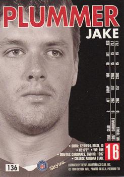 1998 SkyBox Premium #136 Jake Plummer Back