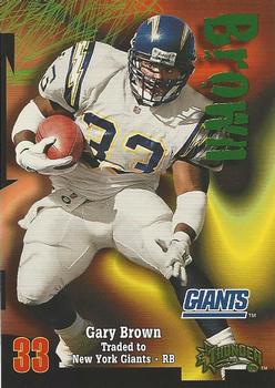 1998 SkyBox Thunder #101 Gary Brown Front
