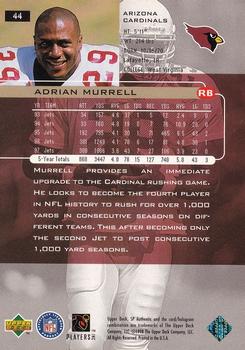 1998 SP Authentic #44 Adrian Murrell Back