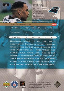 1998 SP Authentic #56 Rae Carruth Back