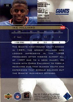 1998 SP Authentic #95 Ike Hilliard Back