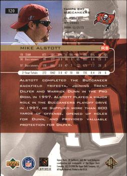 1998 SP Authentic #120 Mike Alstott Back