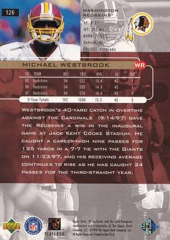 1998 SP Authentic #126 Michael Westbrook Back