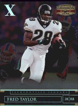 2007 Donruss Gridiron Gear - Silver Holofoil X's #84 Fred Taylor Front