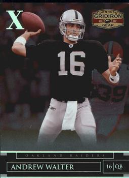 2007 Donruss Gridiron Gear - Silver Holofoil X's #95 Andrew Walter Front
