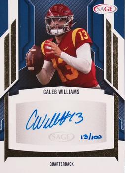 2024 SAGE HIT - Autographs Gold #A-CW Caleb Williams Front