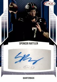 2024 SAGE HIT - Autographs Silver #A-SR Spencer Rattler Front