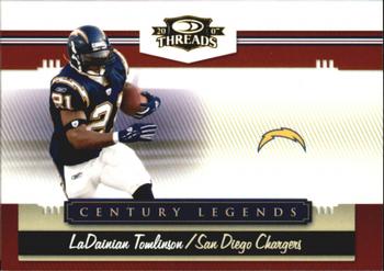 2007 Donruss Threads - Century Legends Gold #CL-4 LaDainian Tomlinson Front