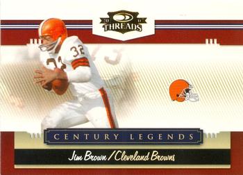 2007 Donruss Threads - Century Legends Gold #CL-7 Jim Brown Front